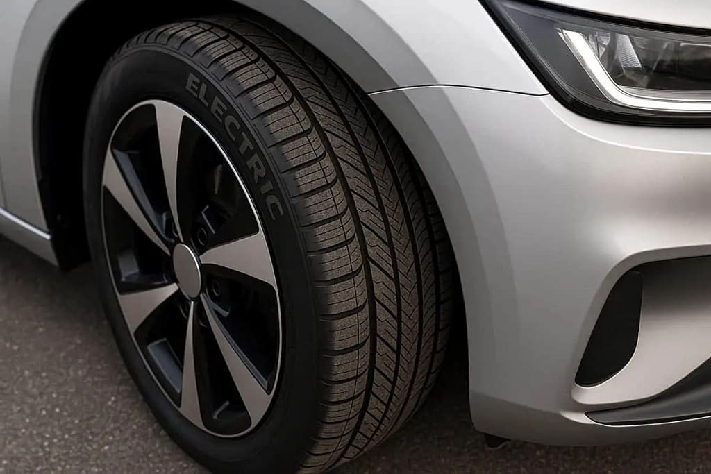 Gros plan sur une voiture équipée d'un peu spécial pour voiture électrique